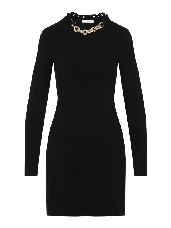 Rabanne Robe Courte - Noir - Noir - Femme | 25PMRO066ML0308P001