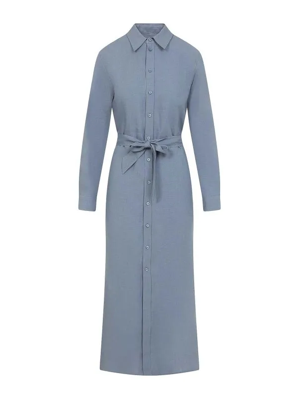 Ralph Lauren Maxi Robe - Bleu - Bleu - Femme | 290955061006