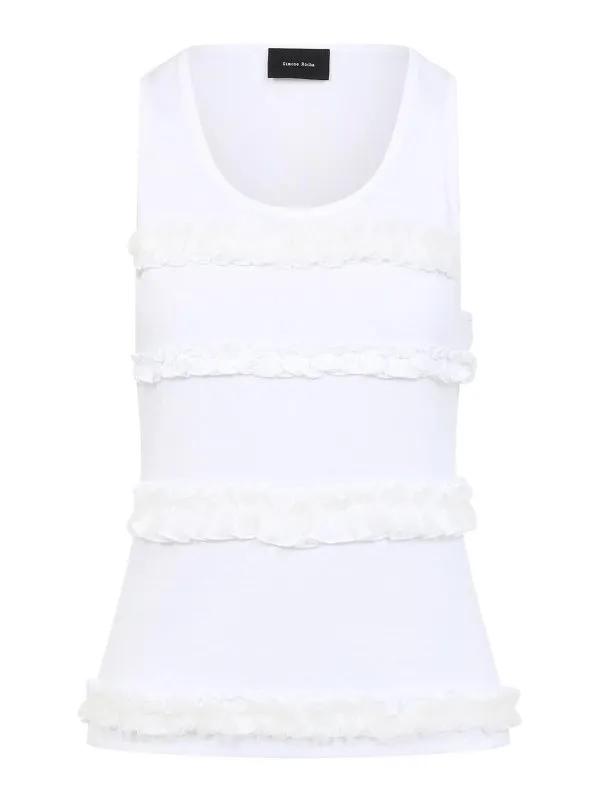 Simone Rocha Top - Blanc - Blanc - Femme | 53450553WHITE