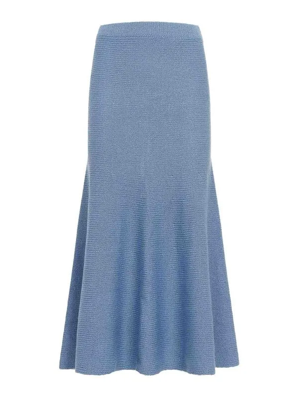 Gabriela Hearst Jupe Midi - Délavé - Délavé | 1249746A090LDB