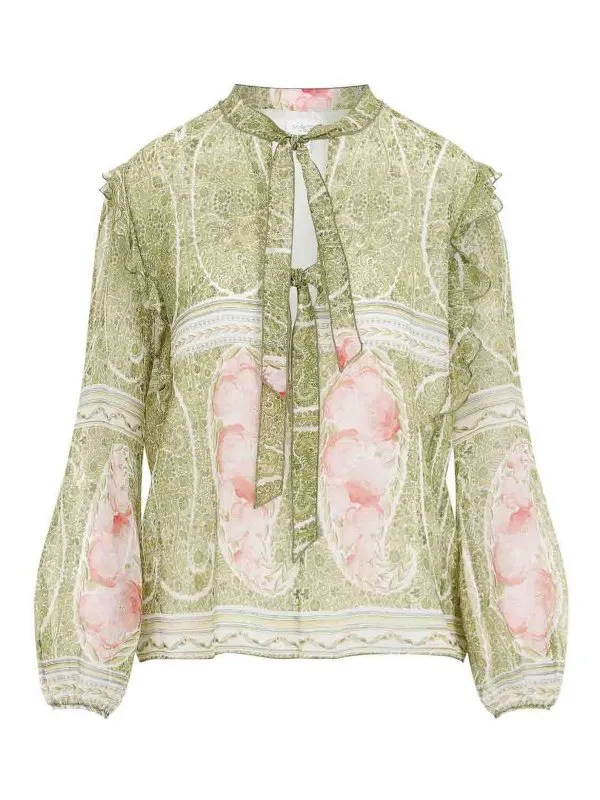 Giambattista Valli Blouse - Vert - Vert | 24FWPVCL113345PRIP045