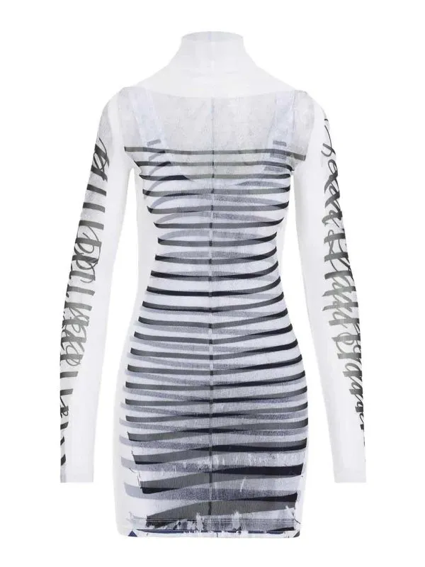 Jean Paul Gaultier Robe Courte - Noir - Blanc | FRO266J559015900