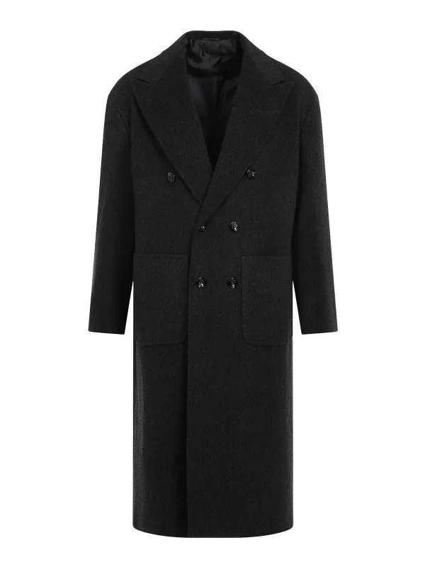 Kiton Manteau Court - Gris - Gris - Homme | US407K0183E02001GRIGIO