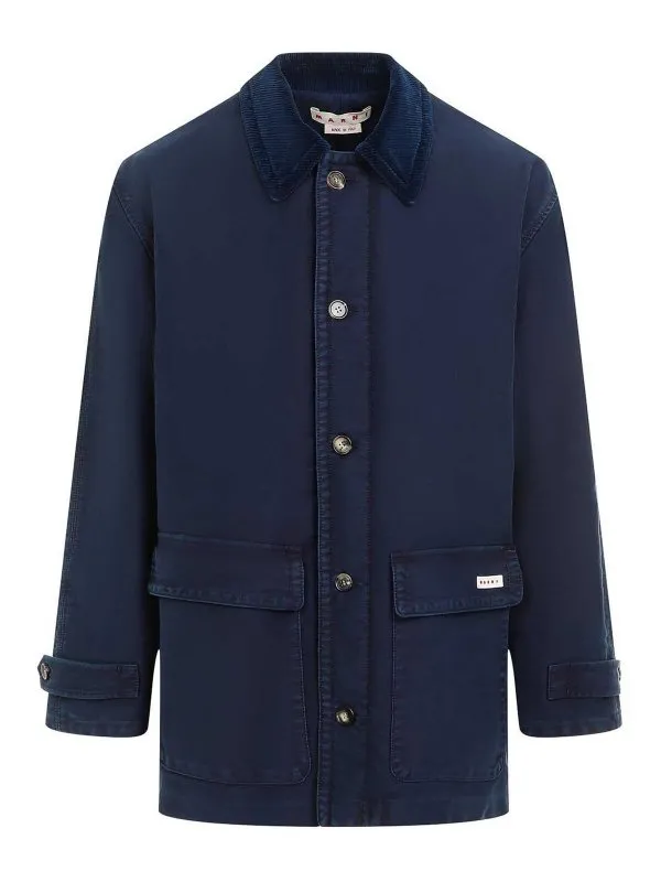 Marni Manteau Court - Bleu Foncé - Homme | TUMU0127GWUSCY0100B81