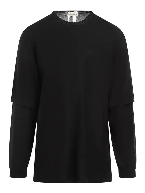 Mordecai Pull Col Rond - Noir - Noir - Homme | 24A96MUK12999