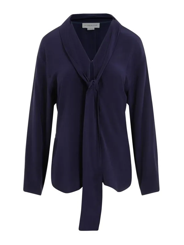Victoria Beckham Blouse - Bleu - Bleu - Femme | 1424WSH005866AINK
