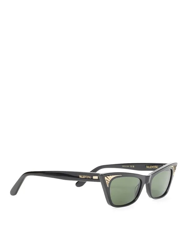 Valentino Garavani Lunettes De Soleil - Noir - Noir | VLS175A51BLK