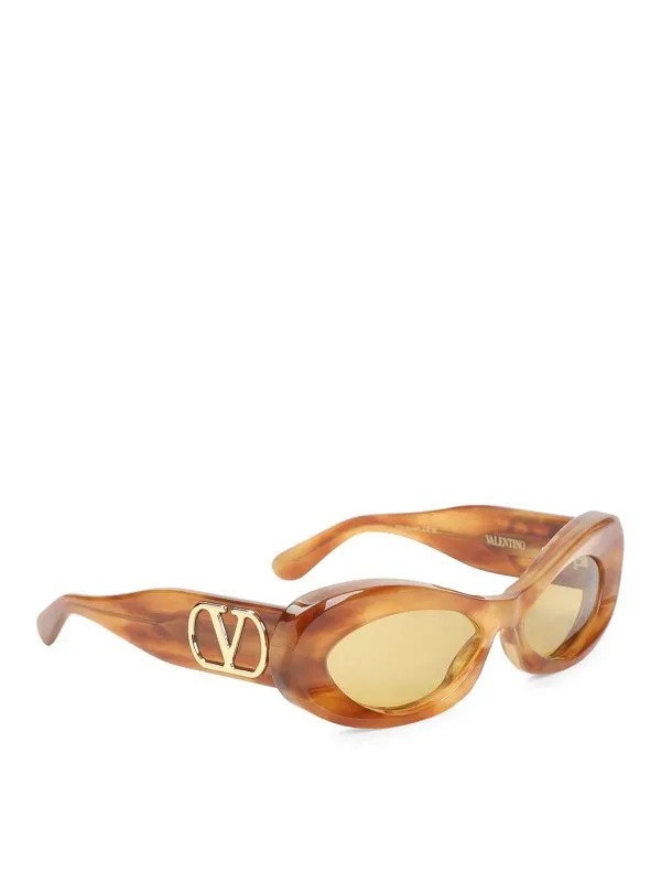 Valentino Garavani Lunettes De Soleil - Marron | VLS178C57TRT