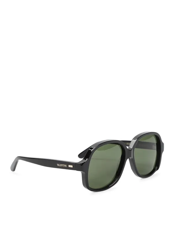 Valentino Garavani Lunettes De Soleil - Noir - Noir | VLS177A59BLK