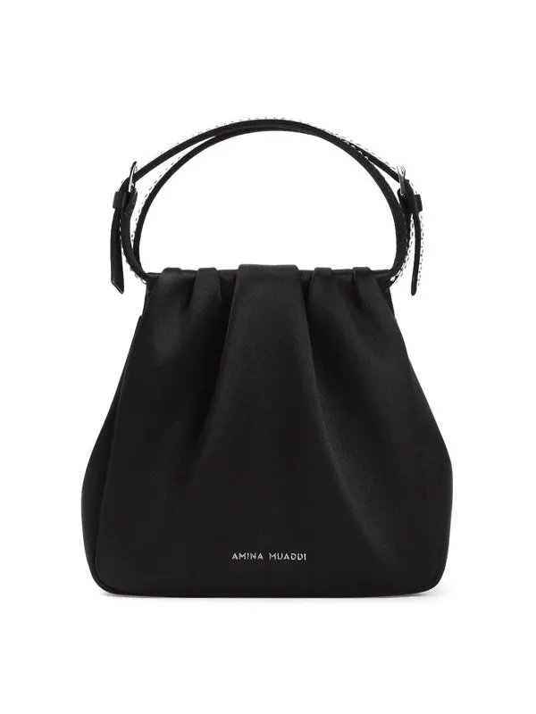 Amina Muaddi Sac Cabas - Blanc - Noir - Femme | 14B363604VITBLACK