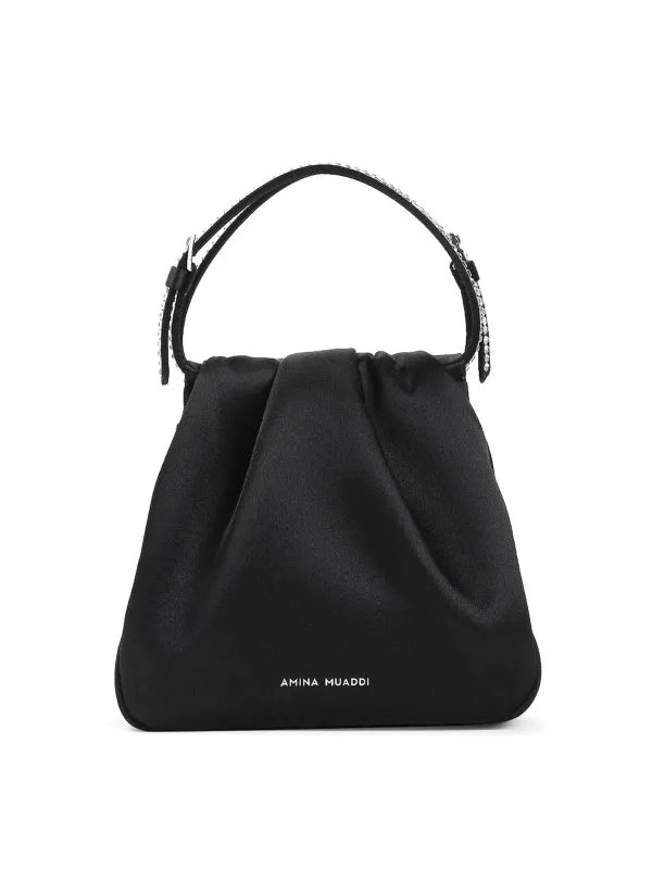 Amina Muaddi Sac Bandoulière - Blanc - Noir | C9B352245VITBLACK