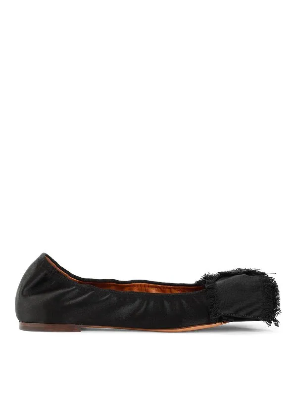 Lanvin Ballerines - Noir - Noir - Femme | FWBAMB04SATNP2410