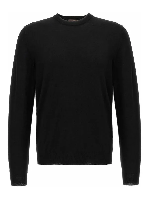 Zanone Pull Col Rond - Noir - Noir - Homme | 810234Z0290N3017