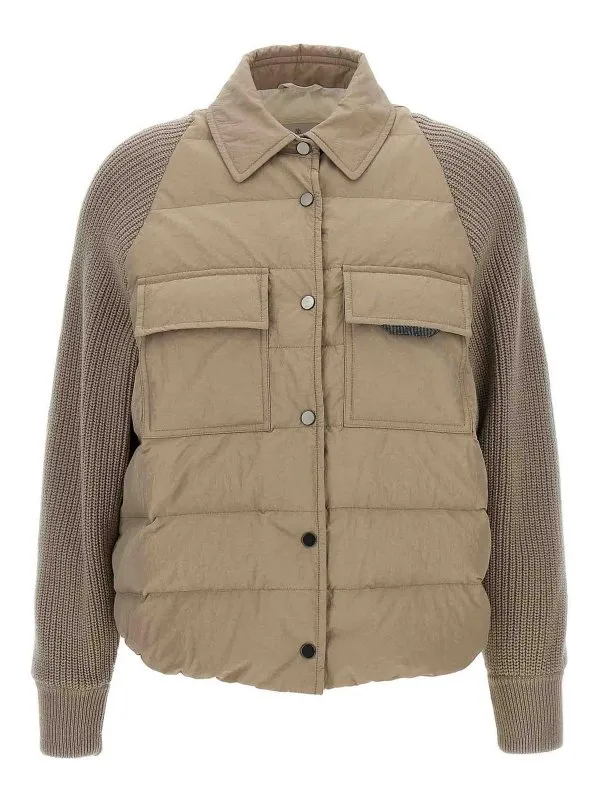 Brunello Cucinelli Blouson Rembourré - Beige | MD5997695PC9123