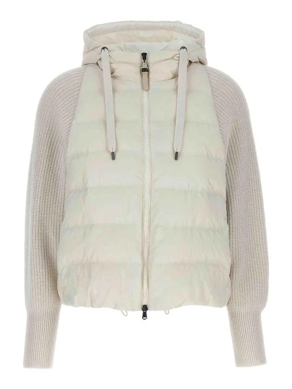 Brunello Cucinelli Blouson Rembourré - Blanc | MD5997699PC1709