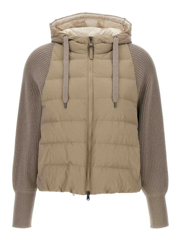 Brunello Cucinelli Blouson Rembourré - Beige | MD5997699PC9123