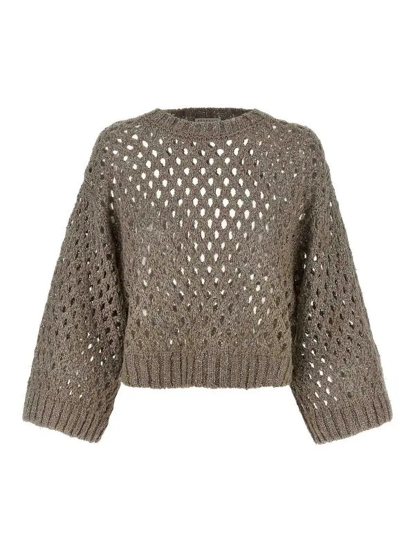 Brunello Cucinelli Pull Col Rond - Gris - Gris | MEA338200PC9545