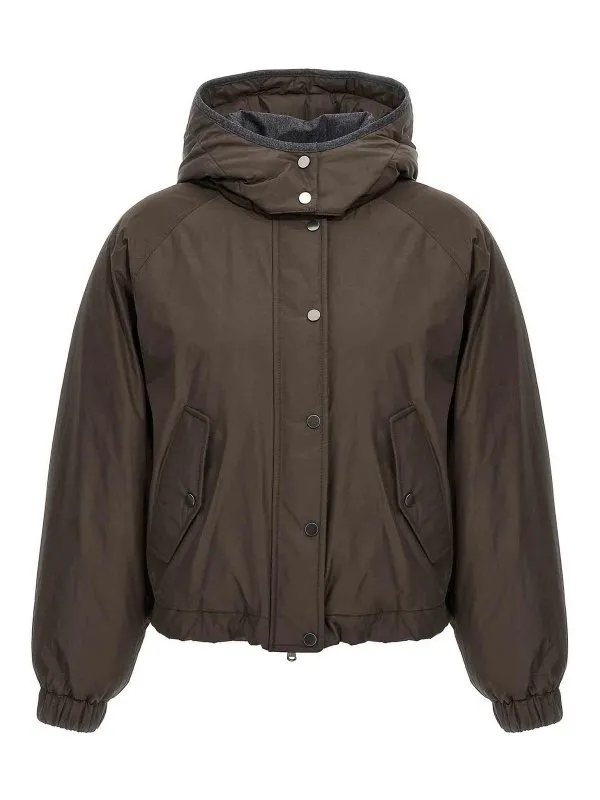 Brunello Cucinelli Blouson Rembourré - Marron | MG5017835PC4228