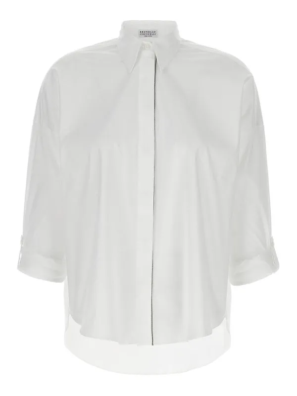 Brunello Cucinelli Chemise - Blanc - Blanc - Femme | MP091MA636C159
