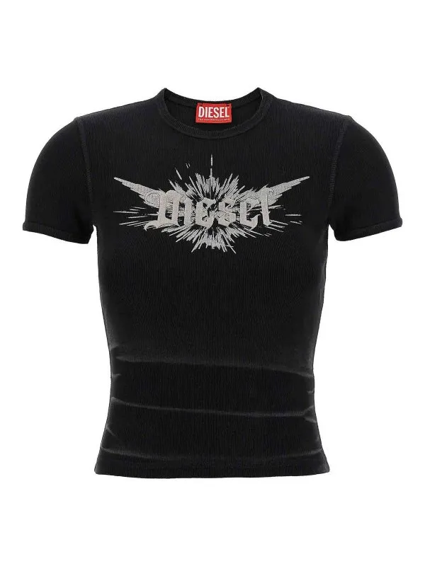 Diesel T-Shirt - Noir - Noir - Femme | A142310WFBM02 | thebs.com