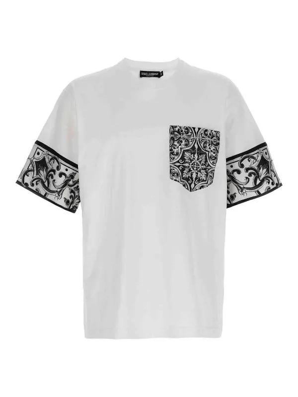 Dolce & Gabbana T-Shirt - Blanc - Blanc - Homme | G8SB2TG7O8YW0800