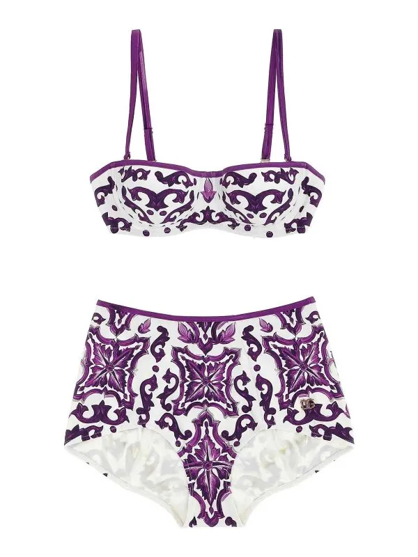 Dolce & Gabbana Maillot De Bain - Violet - Femme | O8A27JONO19IP3TN