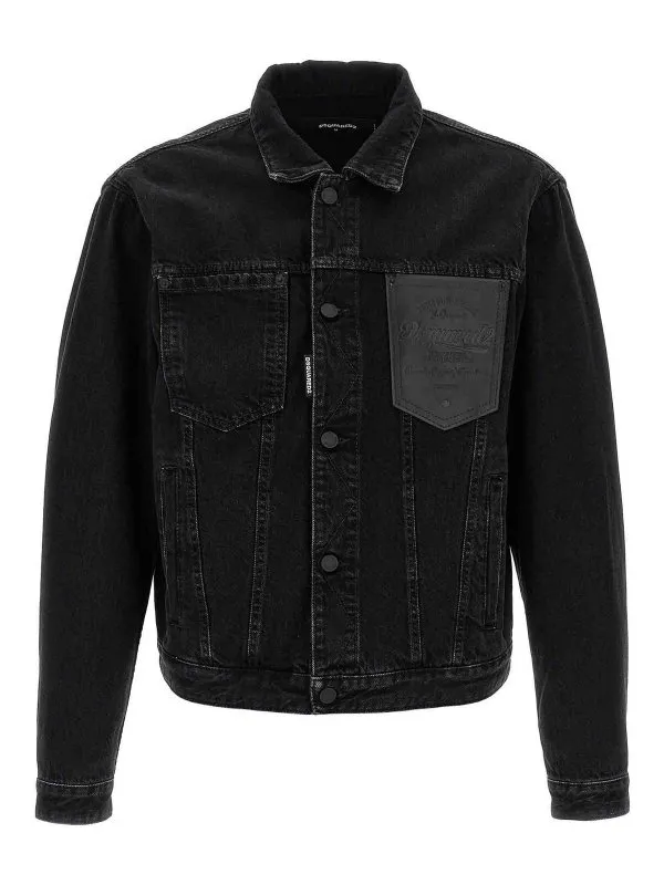 Dsquared2 Veste En Jean - Noir - Noir - Homme | S74AM1604D30015900
