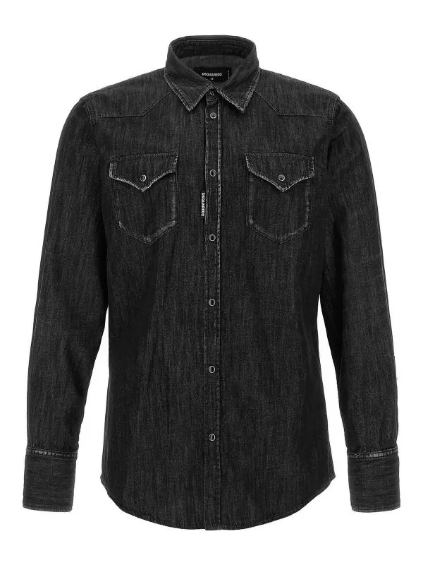 Dsquared2 Chemise - Noir - Noir - Homme | S74DM0936S30826900