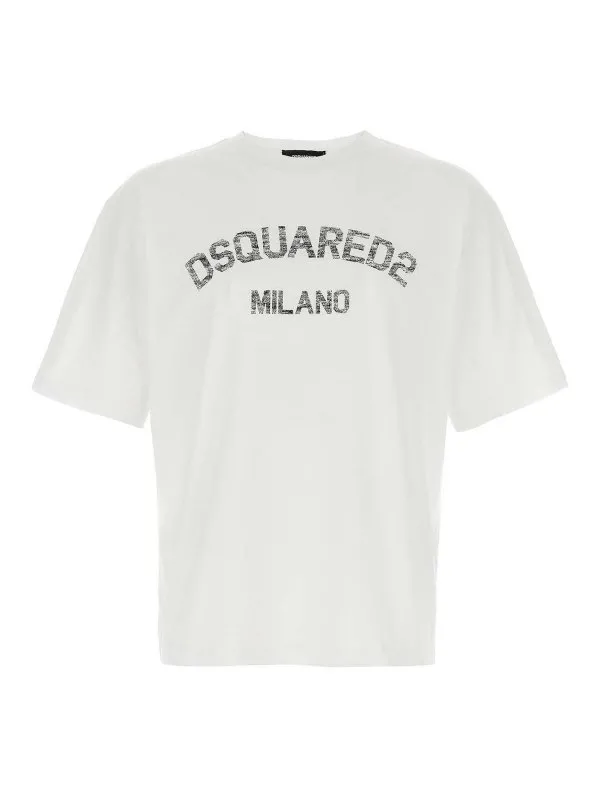 Dsquared2 T-Shirt - Blanc - Blanc - Homme | S74GD1476D20020961