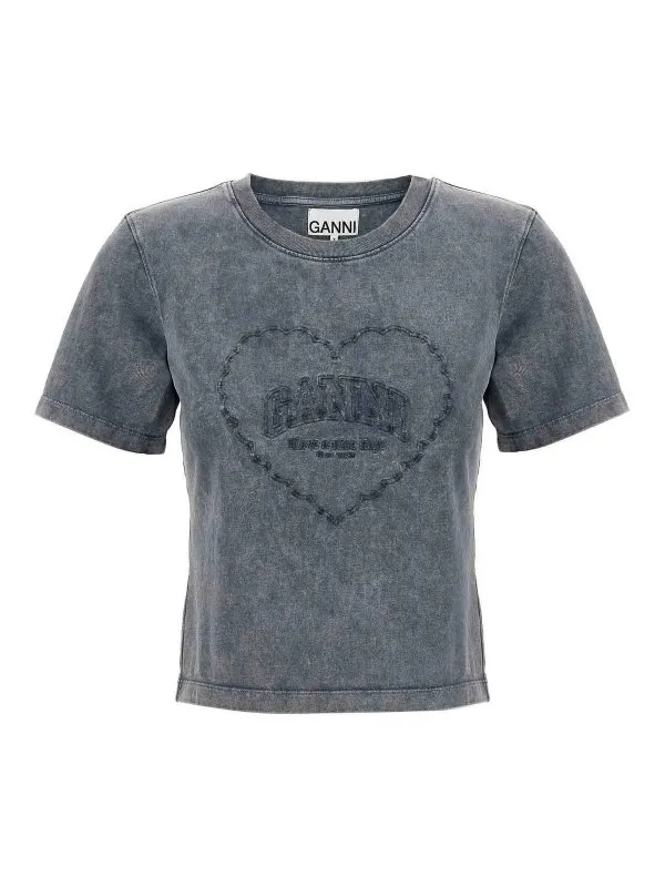 Ganni T-Shirt - Gris - Gris - Femme | T4254252 | thebs.com