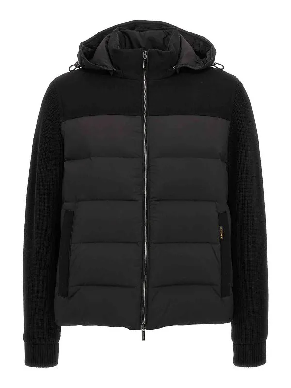 Moorer Blouson Rembourré - Noir - Noir - Homme | MOUGI101201U0001