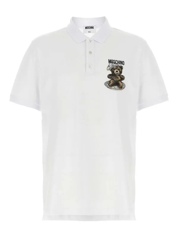 Moschino Polo - Blanc - Blanc - Homme | 160852421001 | thebs.com