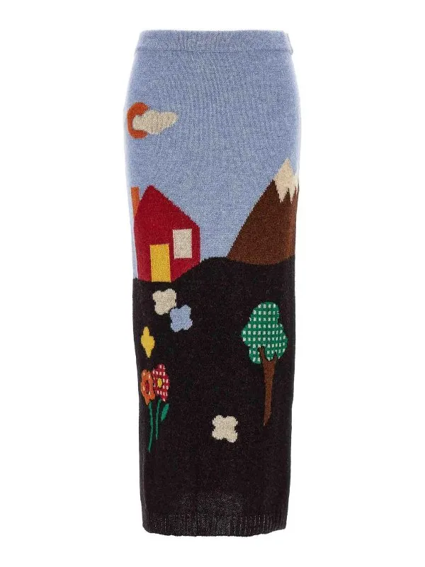 Moschino Jupe Midi - Multicolore - Multicolore | 018355032888