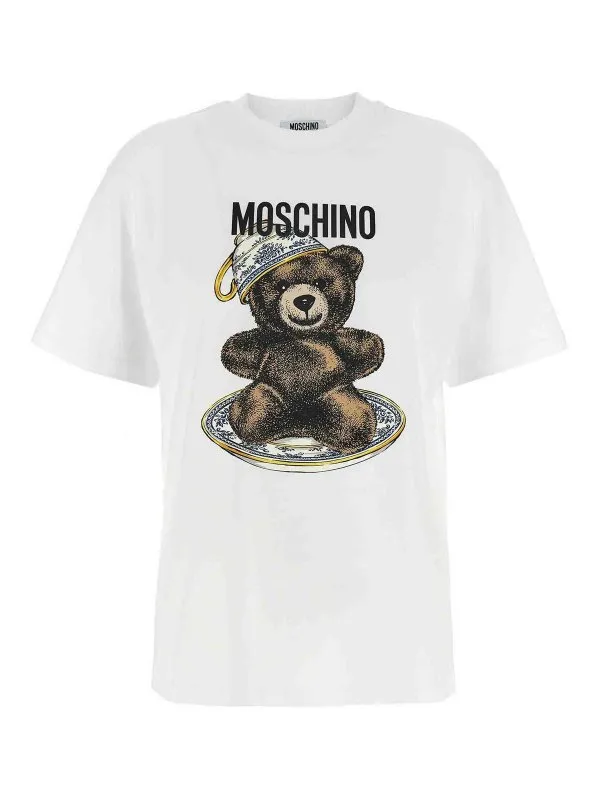 Moschino T-Shirt - Blanc - Blanc - Femme | 072455411001