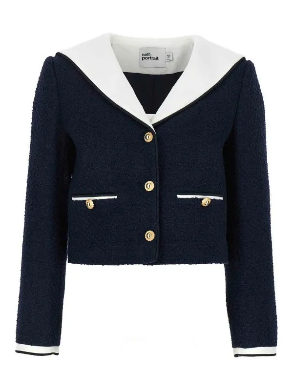 Self Portrait Blazer - Bleu - Bleu - Femme | PF25034JBL