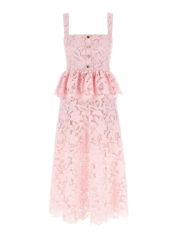 Self Portrait Robe Au Genou - Couleur Chair - Femme | PF25112MP