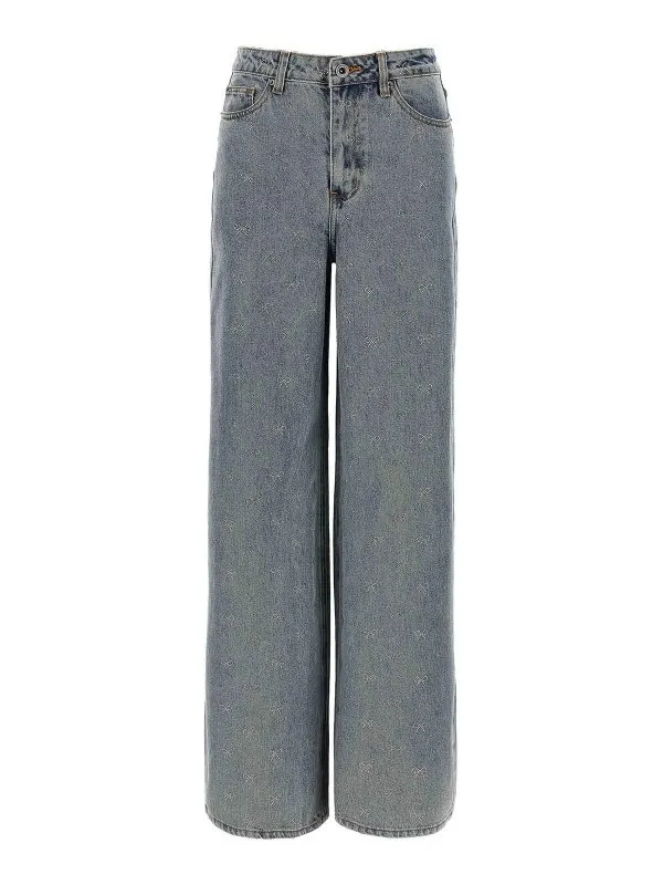 Self Portrait Jean Bootcut - Bleu - Bleu - Femme | PF25832PBL