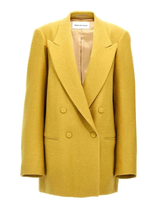 Dries Van Noten Blazer - Jaune - Jaune - Femme | 2420104069045200