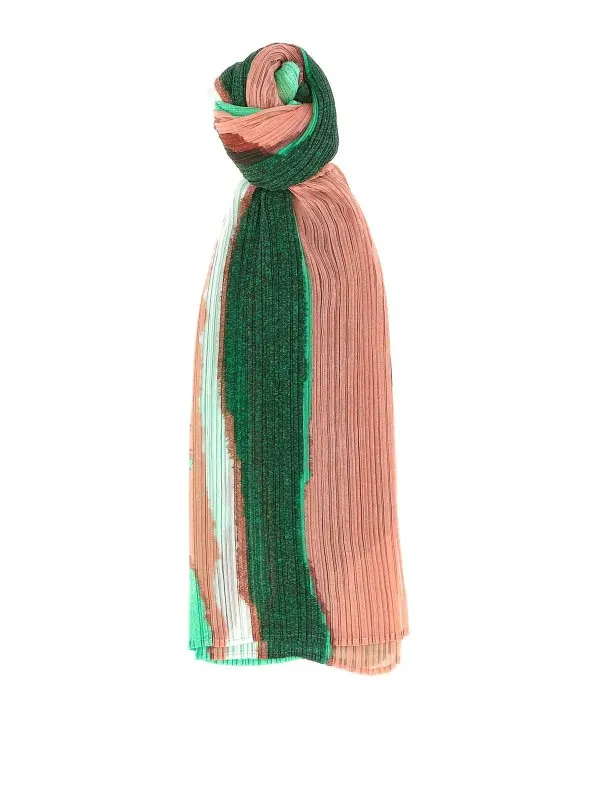 Pleats Please Issey Miyake Écharpe - Vert - Vert | PP57AD22159