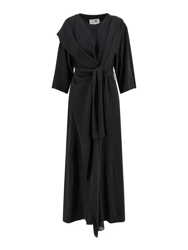 MM6 Maison Margiela Robe Au Genou - Noir | S52CT0791S43455900