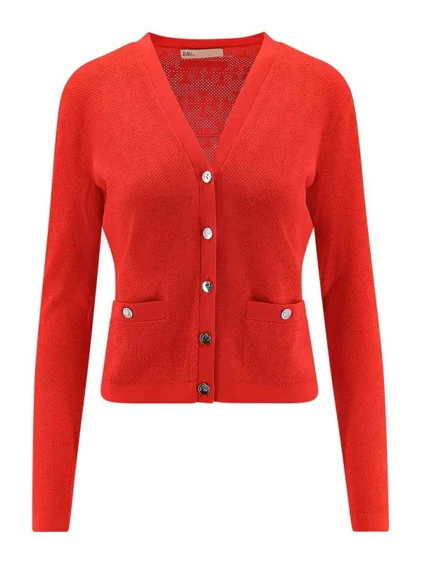 Tory Burch Cardigan - Rouge - Rouge - Femme | 171709603