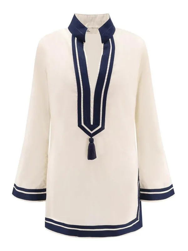 Tory Burch Robe Au Genou - Blanc - Blanc - Femme | 83308285