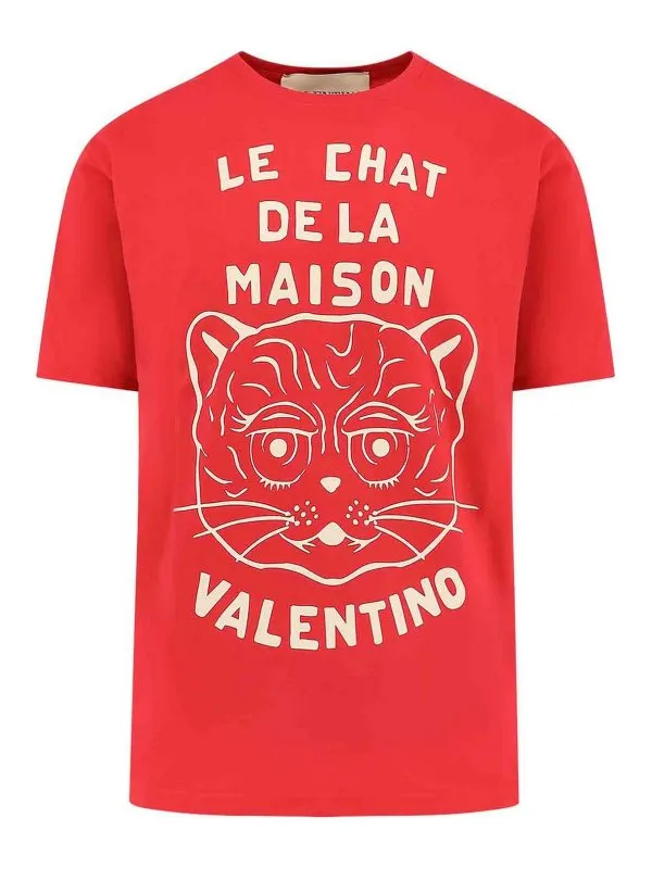 Valentino T-Shirt - Rouge - Rouge - Homme | 7V3MG16PB32BR3