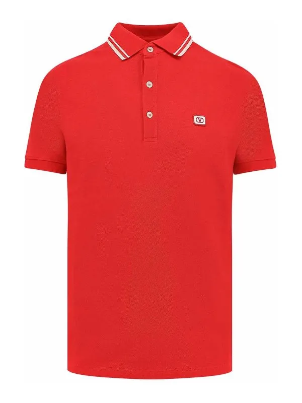 Valentino Polo - Rouge - Rouge - Homme | 7V3MH01KAQK157