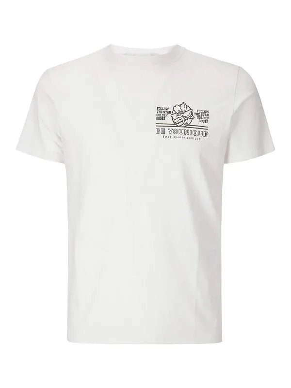 Golden Goose T-Shirt - Noir - Blanc - Femme | GWP01220P00211811616