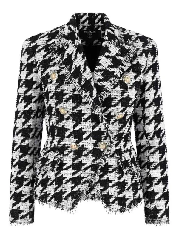 Balmain Blazer - Blanc - Blanc - Femme | FF1SI504CG17GAB