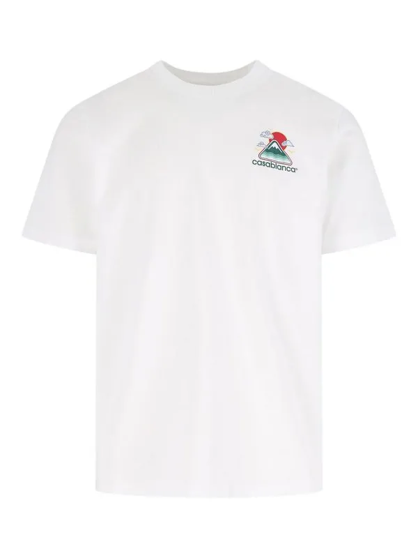 Casablanca T-Shirt - Blanc - Blanc | MPF25JTS00104MONTAGNEONDULEE
