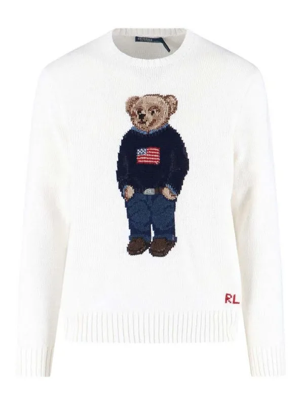 Polo Ralph Lauren Pull Col Bateau - Blanc - Blanc | 710977415001