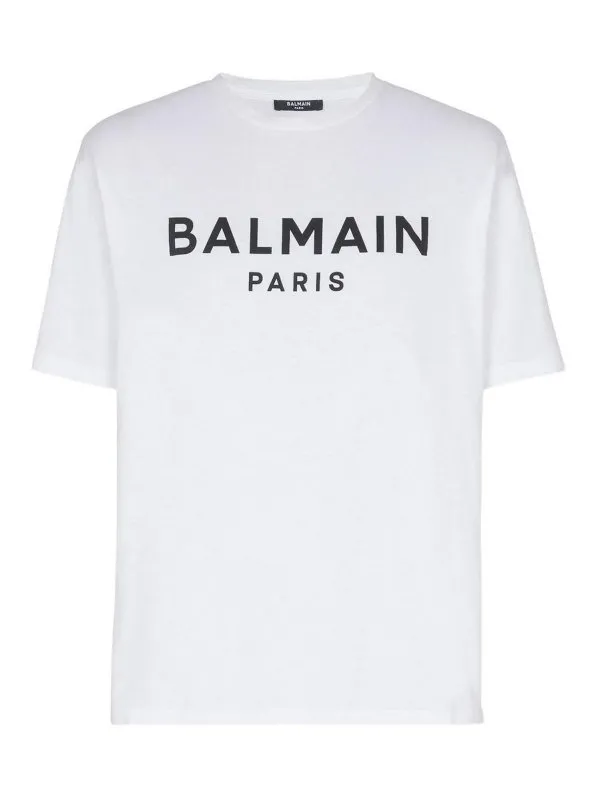 Balmain T-Shirt - Blanc - Blanc - Homme | FH1EG000BB73GAB