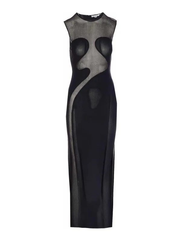 Alaïa Robe Au Genou - Noir - Noir - Femme | AA9R2654K061A995